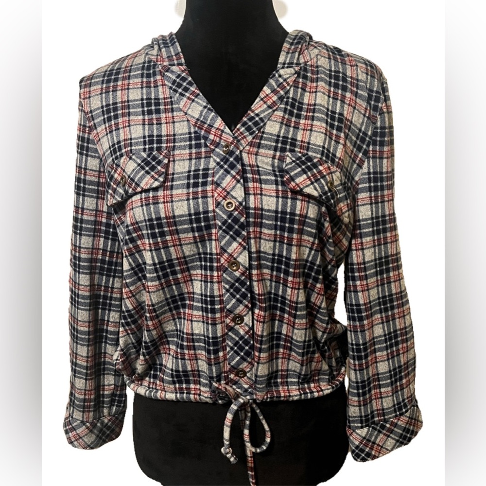 Girls button down hoodie